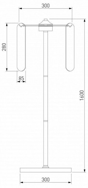 Торшер Eurosvet Claire 01171/3 золото в Режи - rezh.ok-mebel.com | фото 3