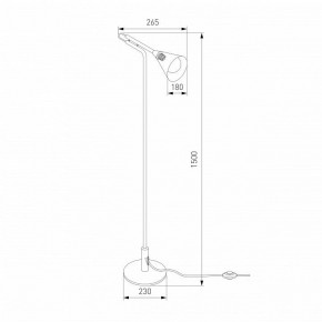 Торшер Eurosvet Enigma 01187/1 черный в Режи - rezh.ok-mebel.com | фото 4