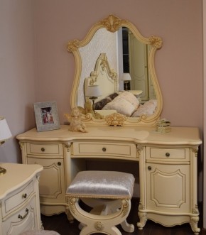 Туалетный стол + Зеркало Мона Лиза (крем) в Режи - rezh.ok-mebel.com | фото 6