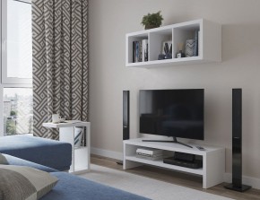 ТВ-тумба Энкель ТВ12, тамбурат, цвет белый в Режи - rezh.ok-mebel.com | фото 4