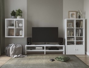 ТВ-тумба Энкель ТВ16, тамбурат, цвет белый в Режи - rezh.ok-mebel.com | фото 4