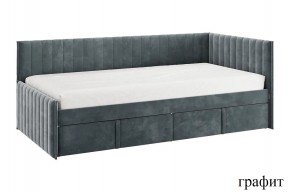 ТВИКС Кровать (тахта) с ящиками 900 (графит) в Режи - rezh.ok-mebel.com | фото