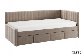 ТВИКС Кровать (тахта) с ящиками 900 (латте) в Режи - rezh.ok-mebel.com | фото