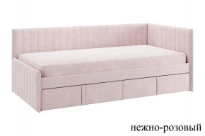 ТВИКС Кровать (тахта) с ящиками 900 (нежно-розовый) в Режи - rezh.ok-mebel.com | фото