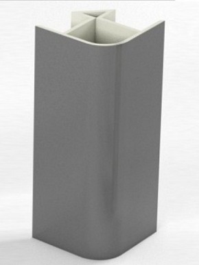 Угловое соединение для цоколя 90 гр. h100 мм (Алюминий, Белый, Черный, Сонома) в Режи - rezh.ok-mebel.com | фото