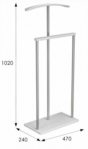 Вешалка для костюма Дэви 1 в Режи - rezh.ok-mebel.com | фото 6