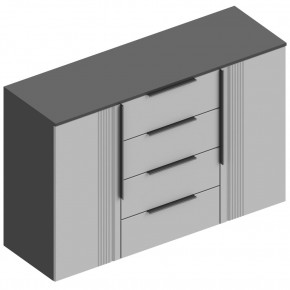 ВИТА Комод 2-ств c 4 ящиками в Режи - rezh.ok-mebel.com | фото