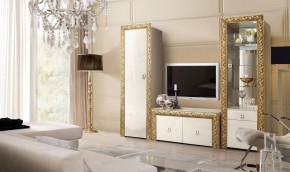 Витрина 1-ств. для посуды  Тиффани Premium слоновая кость/золото (ТФВ3-1С(П) в Режи - rezh.ok-mebel.com | фото 2