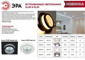 Встраиваемый светильник Эра KL89 BK Б0054357 в Режи - rezh.ok-mebel.com | фото 2