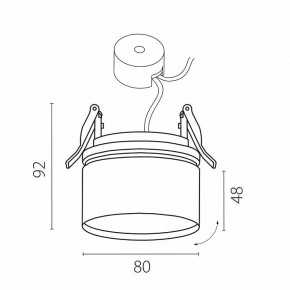 Встраиваемый светильник Lightstar Acuto 215806 в Режи - rezh.ok-mebel.com | фото 4