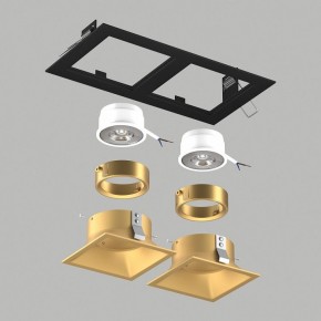 Встраиваемый светильник Lightstar Domino D5270303GMOD в Режи - rezh.ok-mebel.com | фото 3