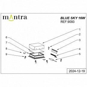 Встраиваемый светильник Mantra Blue Sky 9093 в Режи - rezh.ok-mebel.com | фото 4