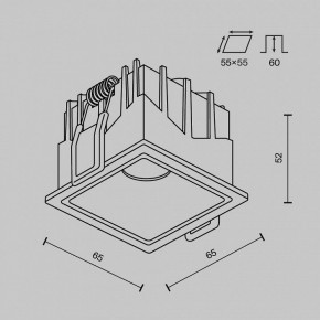 Встраиваемый светильник Maytoni Alfa LED DL043-01-10W4K-SQ-B-1 в Режи - rezh.ok-mebel.com | фото 11