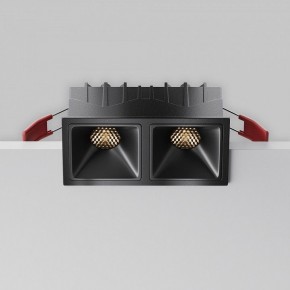 Встраиваемый светильник Maytoni Alfa LED DL043-02-10W3K-SQ-B-1 в Режи - rezh.ok-mebel.com | фото 2