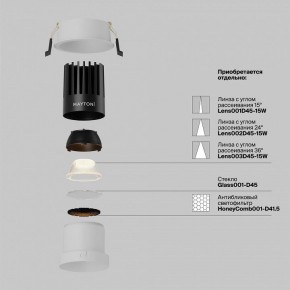 Встраиваемый светильник Maytoni Dip DL118-15W-2.7K-W в Режи - rezh.ok-mebel.com | фото 3