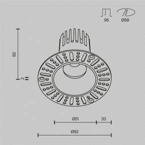 Встраиваемый светильник Maytoni Dip DL119-10W-2.7K-TRS-W в Режи - rezh.ok-mebel.com | фото 10