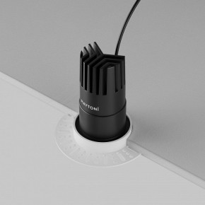 Встраиваемый светильник Maytoni Dip DL120-10W-2.7K-TRS-B в Режи - rezh.ok-mebel.com | фото 6