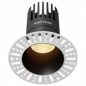 Встраиваемый светильник Maytoni Dip DL122-15W-2.7K-TRS-B в Режи - rezh.ok-mebel.com | фото