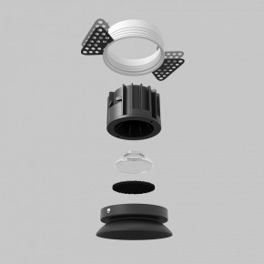 Встраиваемый светильник Maytoni Round DL058-12W2.7K-TRS-B в Режи - rezh.ok-mebel.com | фото 5