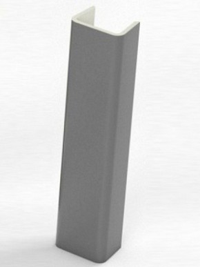 Торцевая заглушка  для цоколя h100 мм (Алюминий, Белый, Черный, Сонома) в Режи - rezh.ok-mebel.com | фото