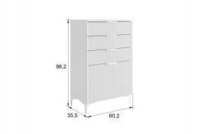 ЗЕФИР Гостиная К1 (белое дерево/белый муар) в Режи - rezh.ok-mebel.com | фото 2