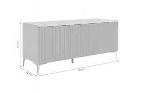 ЗЕФИР Гостиная К2 (белое дерево/черный муар) в Режи - rezh.ok-mebel.com | фото 4