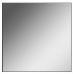 Зеркало Corsica 600х600 black без подсветки Sansa (SB1064Z) в Режи - rezh.ok-mebel.com | фото 1