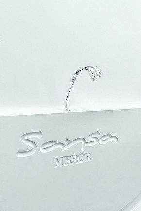 Зеркало Gia 75 white с подсветкой Sansa (SGa1044Z) в Режи - rezh.ok-mebel.com | фото 5