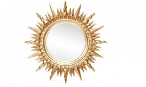 Зеркало круглое золото (1810(1) в Режи - rezh.ok-mebel.com | фото 1
