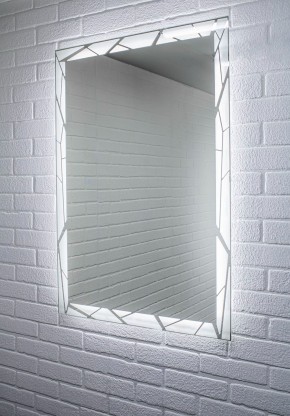 Зеркало Сеул 1000х700 с подсветкой Домино (GL7029Z) в Режи - rezh.ok-mebel.com | фото 3